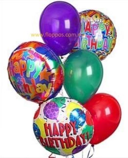 3 GLOBOS CUMPLEAÑOS + 3 DE LÁTEX
