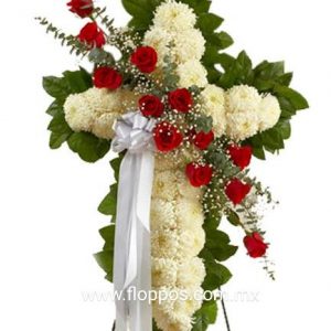 CRUZ PARA FUNERAL 12 ROSAS