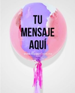 GLOBO BURBUJA ROSA