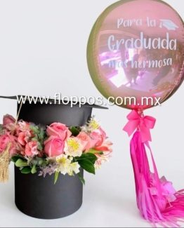 CAJA BIRRETE + GLOBO ORBZ GRADUACIÓN